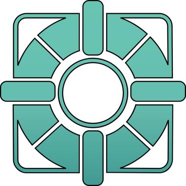 güzel tekerlek vektör simgesi