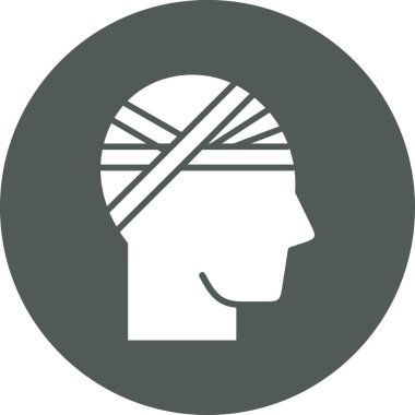 baş vektör simgesi modern illüstrasyon tasarımı