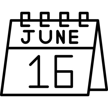 15 - Mayıs 26 simge vektör çizimi