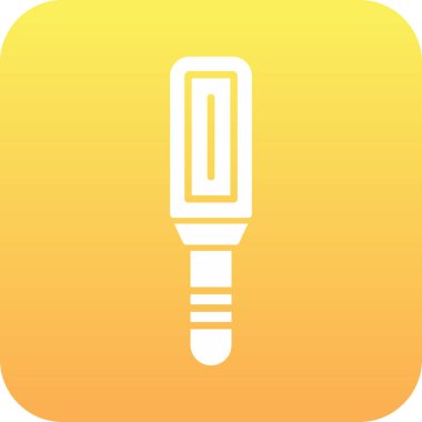 Benzersiz El Feneri Vektör Kabartma Simgesi