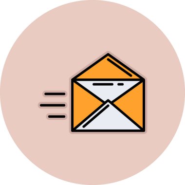E-posta zarf simgesi vektör çizim