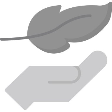 Yaprak. Web simgesi basit tasarım