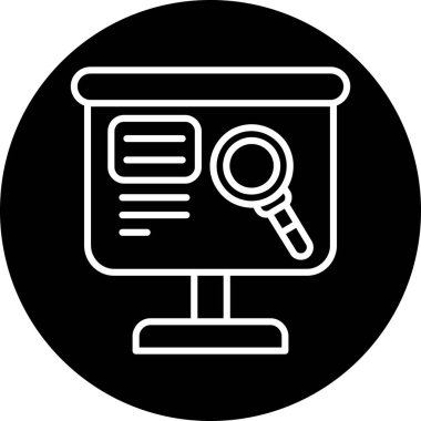 Harita simgesi ve vektör illüstrasyonlu büyüteç