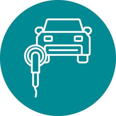 Modern oto tamir simgesinin vektör illüstrasyonu