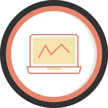 Bilgisayar simgesi. vektör illüstrasyonu