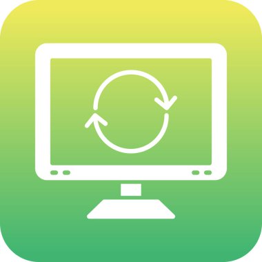 vektör lcd simgesi illüstrasyonu