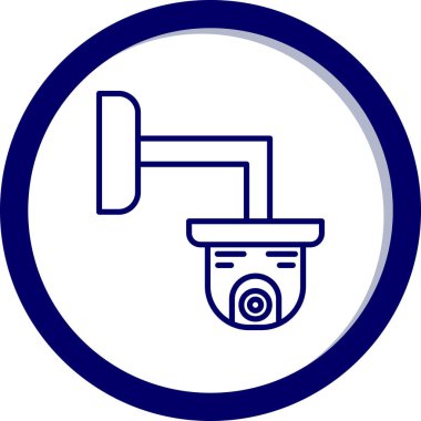 CCTV kamera simgesi vektör illüstrasyonu
