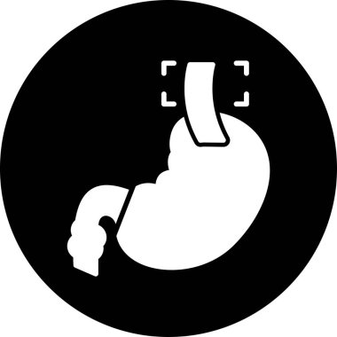 Bir bebek simgesini tutan el.