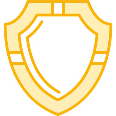 kalkan ikon vektör illüstrasyonu