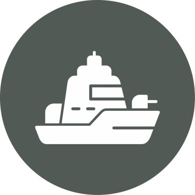 Gemi simgesi vektör illüstrasyonu