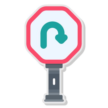 Yol simgesi vektör illüstrasyonu