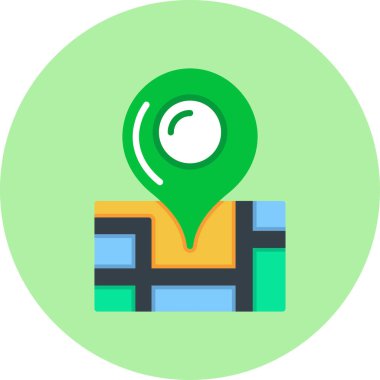 konum haritası konum vektörü simgesi