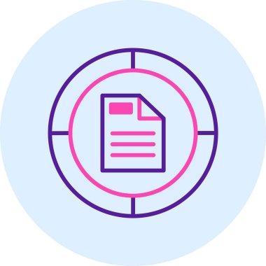 Kalem içeren bir dizinin vektör simgesi