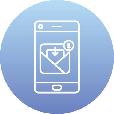 Vektör e- posta ağı Simgesi