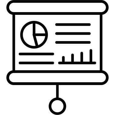 İş yönetimi simgesi basit bir vektör. Şirket planı. iş görevi