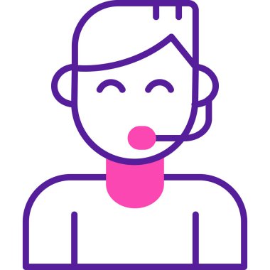 avatar. Web simgesi basit illüstrasyon