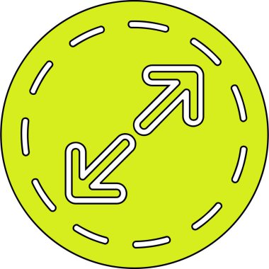 Ok. Web simgesi basit illüstrasyon