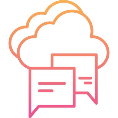 bulut depolama modern simgesi, vektör illüstrasyonu