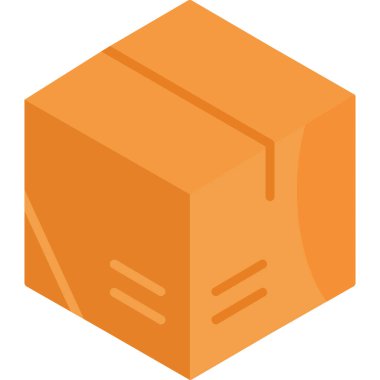 kutu gönderme lojistik simgesi ana hat biçiminde