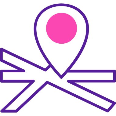 harita pin konumu simgesi ana hatda - navigasyon kategorisinde