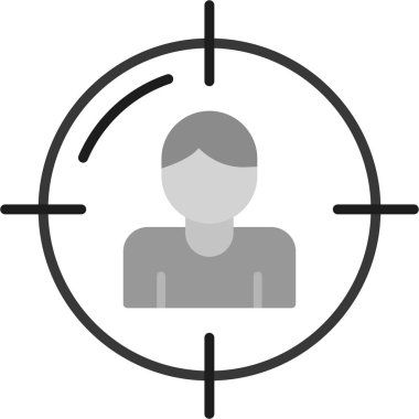 hedef simge, vektör illüstrasyonu