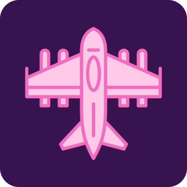 Uçak. Web simgesi basit illüstrasyon