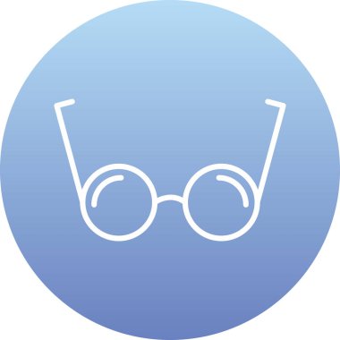 Benzersiz gözlük vektör simgesi