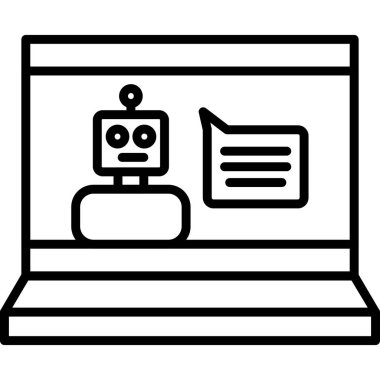 bilgisayar simgesi vektör illüstrasyonu