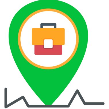 harita konumu simgesi düz biçimli