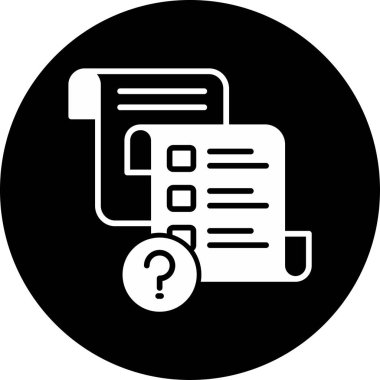 Belge. Web simgesi basit illüstrasyon