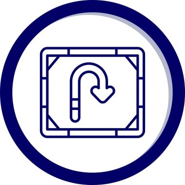 Modern bir simgenin vektör illüstrasyonu