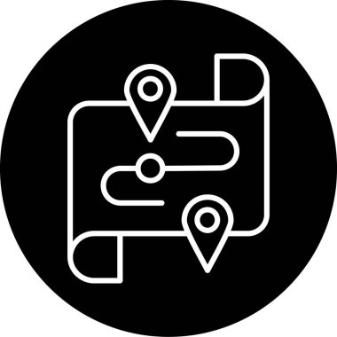 harita konumu simgesi. vektör çizim