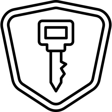 kalkan simgesi, vektör illüstrasyonu