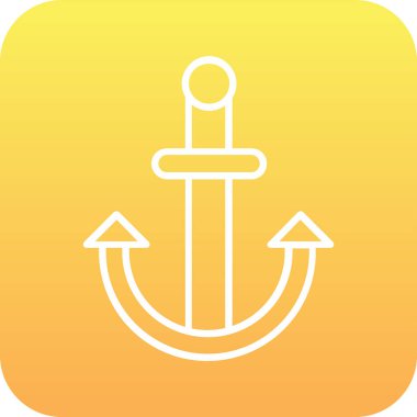 çapa simgesi vektör illüstrasyonu