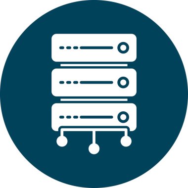 veri sunucu simgesi vektör illüstrasyonu