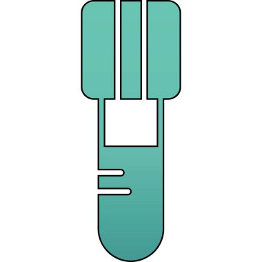 Basit vektör simgesi, termometrenin çizimi