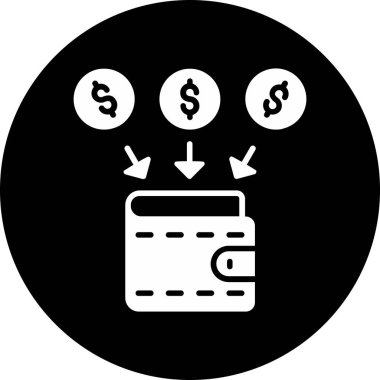 Para için. Web simgesi basit tasarım