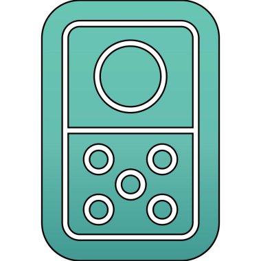 Hesap makinesi simgesi. Web için hesap makinesi vektör simgelerinin özet çizimi