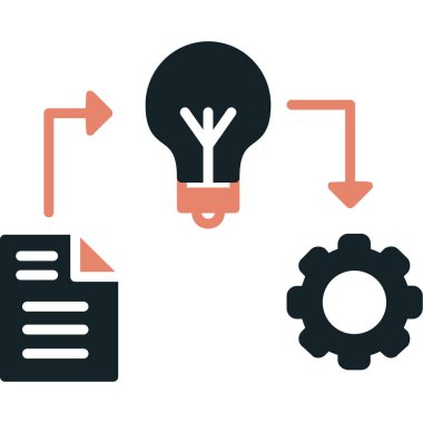 fikir web simgesi vektör illüstrasyonu