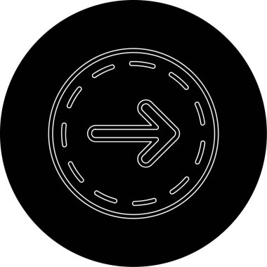 Yol işaretinin vektör illüstrasyonu