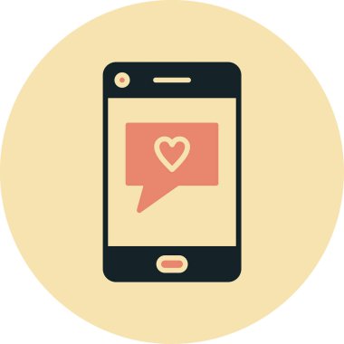 Sohbet mesajı vektör illüstrasyonu