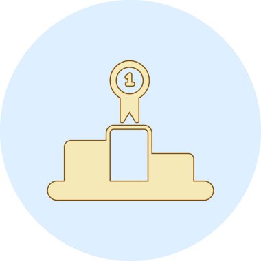 Moda tarzında izole edilmiş kupa simgesi