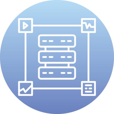 seo modern simgesinin vektör illüstrasyonu