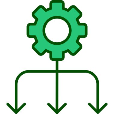 dişli simgesi vektörü beyaz arkaplanda izole edildi. dişli işareti
