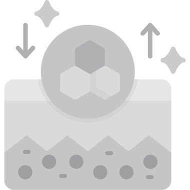 Bir dağın bir simgesinin vektör illüstrasyonu