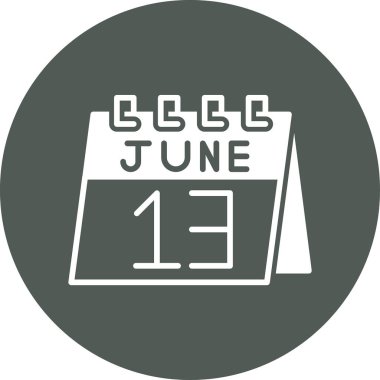 Takvim simgesinin vektör illüstrasyonu