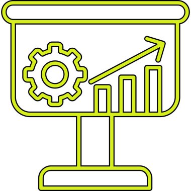 İş büyümesi simgesi, vektör illüstrasyonu