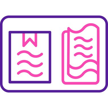 kitap simgesi vektör illüstrasyonu