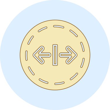 Tek bir madeni paranın vektör çizimi