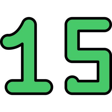 13 numaralı işaret tasarım ögesi simgesi